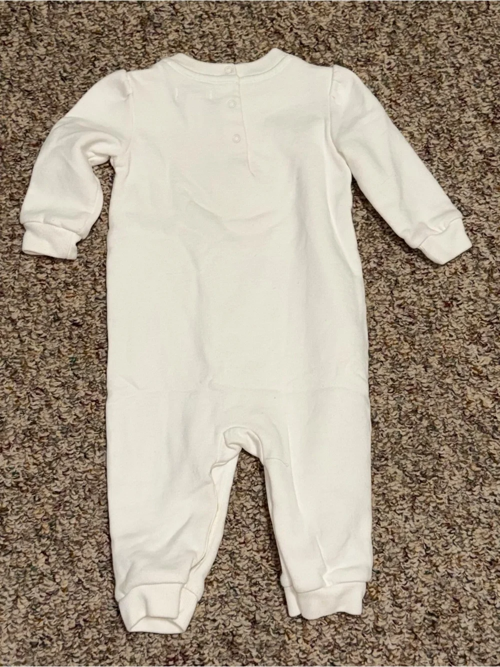 Ralph Lauren girls 9 months romper White Romper with Bear graphic one piece